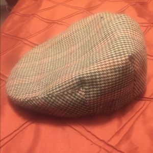 VINTAGE plaid lined Newsboy / driver hat